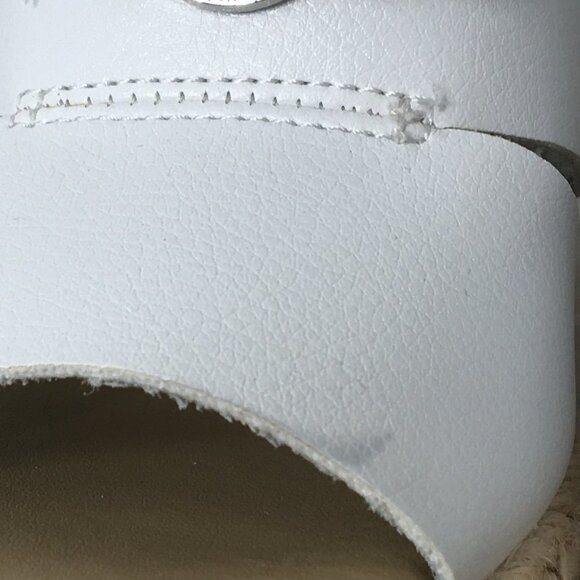 Nautica White Wedge Espadrille Open Toe Heel Sandal Size 8.5 GREAT Condition - Picture 6 of 8